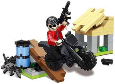 

FLICK IN 3D Bricks Player Battleground Mission Theme Block Set Building Toy for Kids (93Pcs)(Multicolor)
