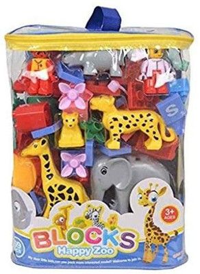 

DD RETAIL Learning Blocks for Kids with Animals(Multicolor)