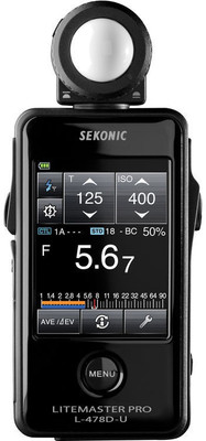 

Sekonic LiteMaster Pro L-478D Professional Camera Light Meter ( Metering for Ambient & Flash) Camera Remote Control(Black)