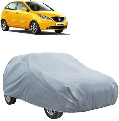 QualityBeast Car Cover For Tata Vista Tech (Without Mirror Pockets)(Silver)