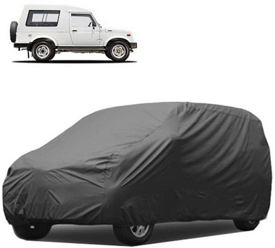 A+ RAIN PROOF Car Cover For Maruti Suzuki Gypsy King (Without Mirror Pockets)(Grey)