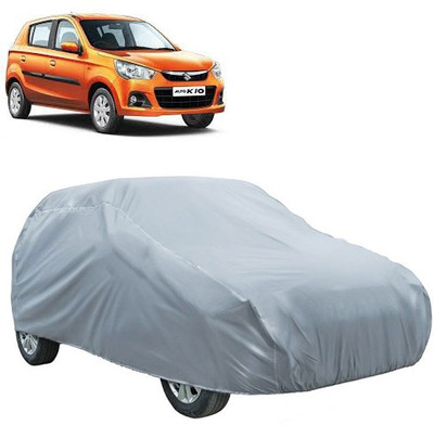 QualityBeast Car Cover For Maruti Suzuki Alto K10 (Without Mirror Pockets)(Silver)