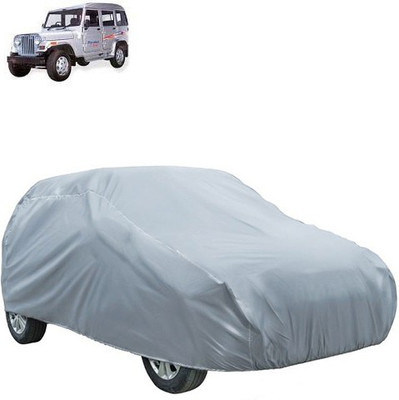 Kuchipudi Car Cover For Mahindra Marshal (Without Mirror Pockets)(Silver)