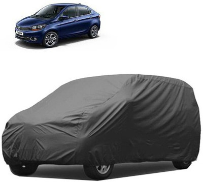 A+ RAIN PROOF Car Cover For Tata Tigor (Without Mirror Pockets)(Grey)