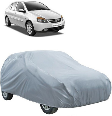 Kuchipudi Car Cover For Tata Indigo eCS (Without Mirror Pockets)(Silver)