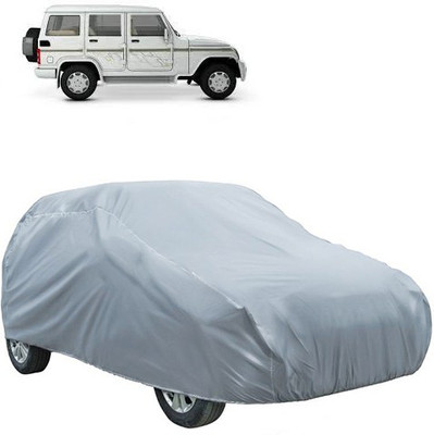 QualityBeast Car Cover For Mahindra Bolero (Without Mirror Pockets)(Silver)