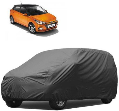 Kuchipudi Car Cover For Hyundai Elite i20 (Without Mirror Pockets)(Grey)