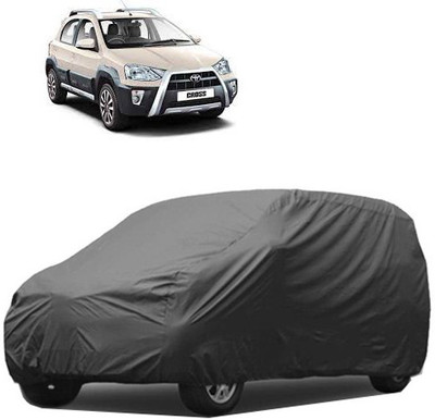 A+ RAIN PROOF Car Cover For Toyota Etios Cross (Without Mirror Pockets)(Grey)