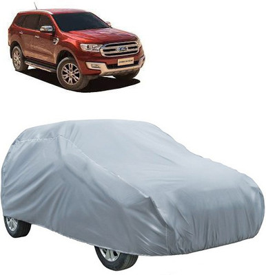 Kuchipudi Car Cover For Ford Endeavour (Without Mirror Pockets)(Silver)