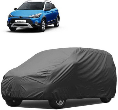 A+ RAIN PROOF Car Cover For Hyundai i20 Active (Without Mirror Pockets)(Grey)