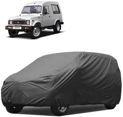 A+ RAIN PROOF Car Cover For Maruti Suzuki Gypsy (Without Mirror Pockets)(Grey)