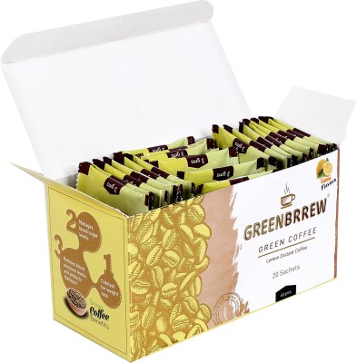 

GreenBrrew Natural & Lemon Instant Coffee 120 g(Pack of 2, Green Coffee Flavoured)