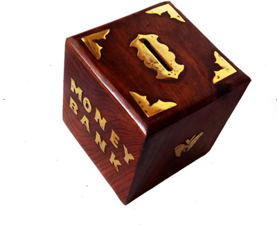 

IMPRO BABY COIN SAVING BANK SQUIRE SHAPED Coin Bank(Brown)