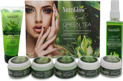 

NutriGlow Green tea facial kit / Neem Tulsi Face wash and Green Tea toner/ Antioxidant Face Treatment(Set of 1)