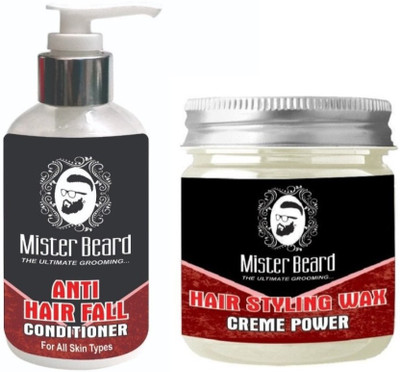 

MISTER BEARD Anti Hair Fall Conditioner 200ml WITH Hair Styling Wax 100gm(Set of 2)
