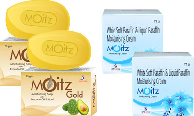 

Moitz Soap with Avocado Oil & Noni Soap ( 2 x 75 gm) + Moisturizing Cream (2 x 75 gm ) ( 2+ 2 combo )(Set of 2)