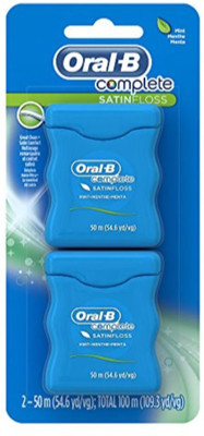 

Oral-B Complete Satin Dental Floss Mint, 50m, Twin Pack(Pack of 50)