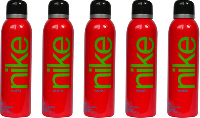 

Nike Red (Pack of 5) Body Spray - For Men(1000 ml, Pack of 5)