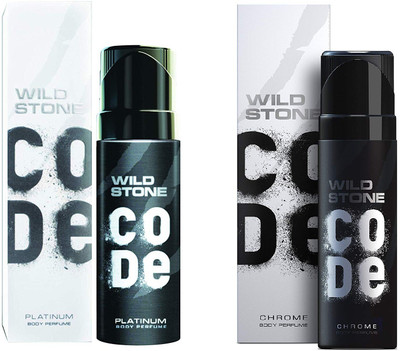 

Wild Stone Code Chrome & Platinum Body Spray - For Men(240 ml, Pack of 2)