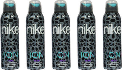 

Nike ION Grey (Pack of 5) Body Spray - For Men(1000 ml, Pack of 5)