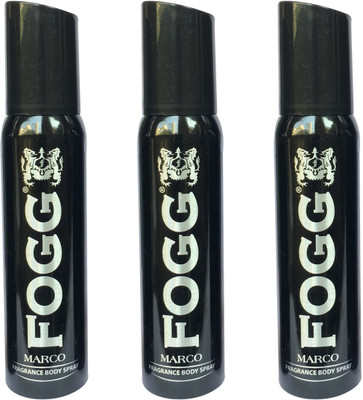 

Fogg MARCO PACK OF 3 Body Spray - For Men & Women(360 ml, Pack of 3)