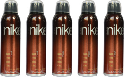 

Nike Urban Musk (Pack of 5) Body Spray - For Men(1000 ml, Pack of 5)