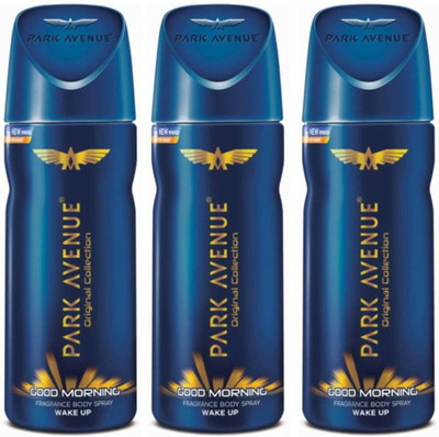 

Park Avenue GOOD MORNING BODY SPRAY WAKE UP PACK OF 150MLX3 Body Spray - For Men & Women(450 ml, Pack of 3)