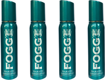 

Fogg MAJESTIC PACK OF 4 Body Spray - For Men & Women(480 ml, Pack of 4)