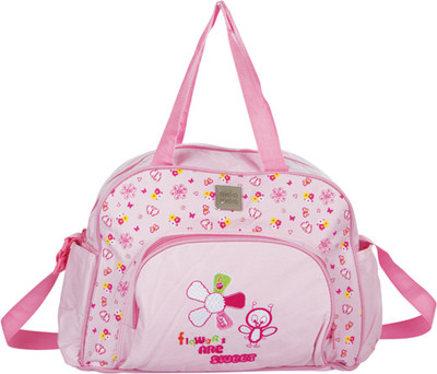 

MeeMee Multipurpose Diaper Bag With Changing Mat (Pink) Nursery Bag(Pink)