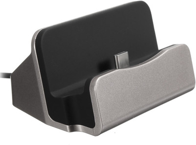 

DRUMSTONE Type C to USB Sync & Charging Desktop Stand Dock(Silver)