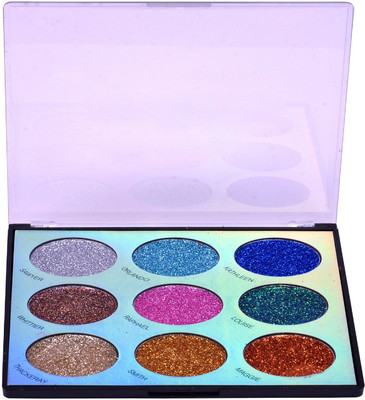 

Professional Eye Shadow Palette 9 Ultra Glitter Color 36 g(Glitter)