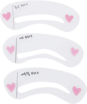 

FOK 3 Pc Grooming Shaping Template Make Up Eyebrow Stencil(3)