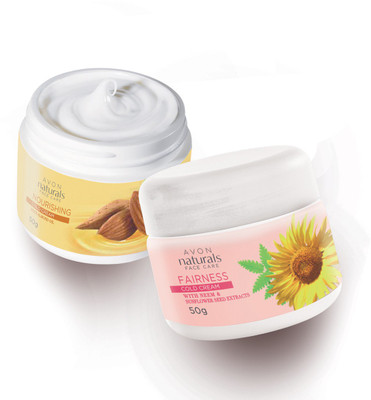 Avon Anew NATURALS COLD CREAM NURISHING (50 g) & one NATURALS COLD CREAM WHITENING (50 g)(100 g)