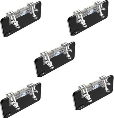 

ZACU Set of 5 K9 Metal Gamepad for PUBG Trigger Button Shot Smartphone Game L1R1 Controller Gaming Accessory Kit(Silver, For Android, iOS)