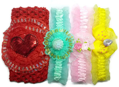 

Mansasvini Headband 4 Pack Partywear Head Band(Multicolor)