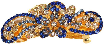 

T Net Fashion Hair clips with stone Hair Clip(Blue)