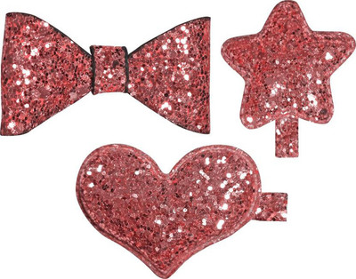 

Iyaan Party And Wedding Use Glitter Clips For Girls Hair Clip Hair Clip(Red)