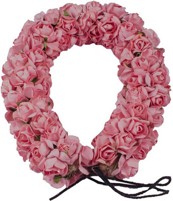 

Iyaan Fancy Hair Gajra With Flowers Bun Decoration, Light Pink Bun (Multicolor) Hair Accessory Set(Pink)