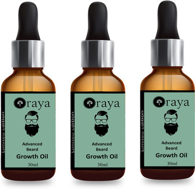 

ORAYA Advanced Beard Growth Oil & Moustache Growth Oil , Hair Growth Oil And Vitamin-E, Hair Shine Oil-30ML Hair Oil-Pack of-3-Bottle (90 ml) Hair Oil (90 ml) Hair Oil(90 ml)