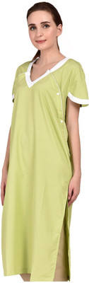 

Ara India Maternity Gown | Women Maternity Gown Gown Hospital Scrub(Green L)
