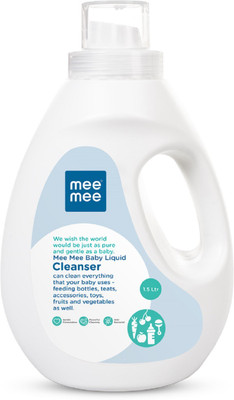

MeeMee Anti-Bacterial Baby Liquid Cleanser for Fruits, Bottles, Accessories & Toys - 1.5L(1.5 L)
