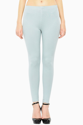 Frenchtrendz Ankle Length  Ethnic Wear Legging(Light Blue, Solid)