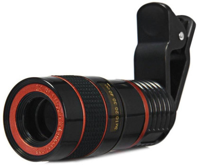 

Crystal Digital Universal 8X Zoom Telescope Camera + Adjustable Holder Mobile Phone Lens (Wide and Macro) Lens(Black, NA)