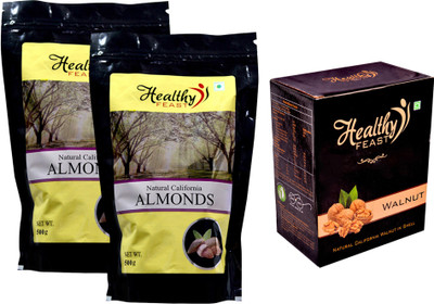 

Healthy FEAST Inshall Walnuts, Almonds(2 kg, Bulk Pack)