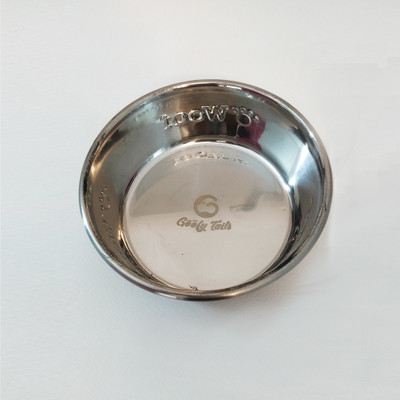 

Goofy Tails Black Printed Durated Premium Food Bowl Feeder Round Stainless Steel Pet Bowl(1150 ml Black)