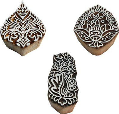 skart wooden printing blocks83 Printing Blocks(Pack of 3)