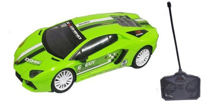 

Fancy rally remote control racing car with front flashing light (GREEN)(Green)