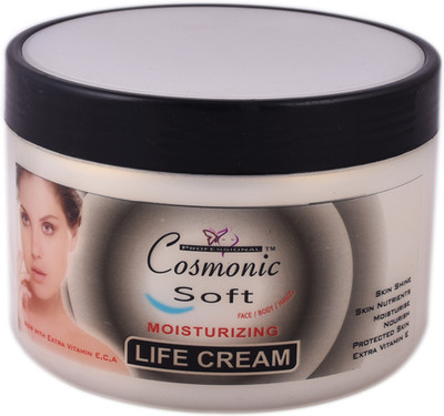 

Cosmonic Soft Moisturising Life Cream Non-Greasy and Ultra Smooth Moisturizing Life Cream for Face and Body Scrub(450 g)