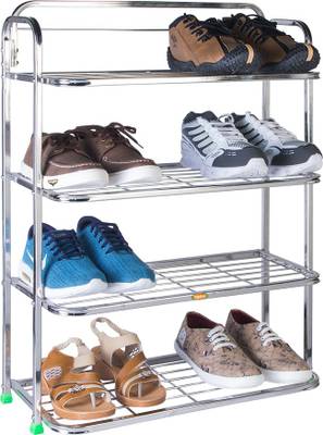 Patelraj Pure Stainless Steel Book Shelf and Multipurpose Stand