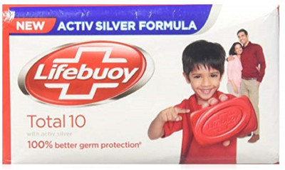 

Lifebuoy Total Active Silver Soap 625g (Pack of 4x125g +125g FREE)(625 g, Pack of 5)